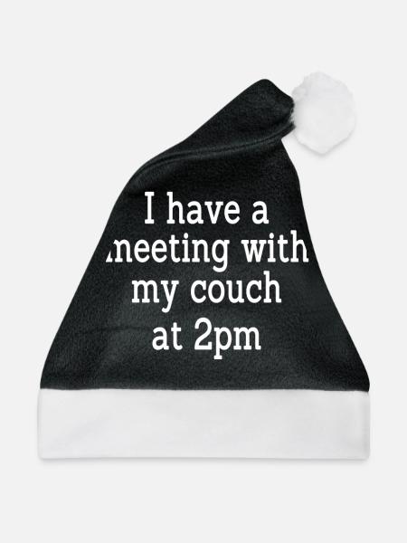 Home Office - Weihnachtsmütze - Schwarz/Weiß