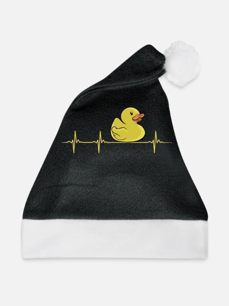 Gummientchen Herzschlag - Weihnachtsmütze - Schwarz/Weiß