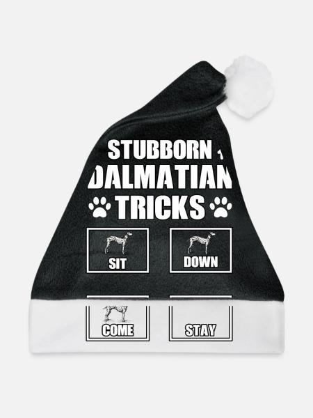 Stubborn Dalmatian Tricks - Weihnachtsmütze - Schwarz/Weiß