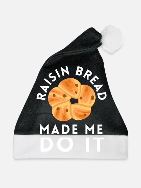 Baking Raisin Bread - Weihnachtsmütze - Schwarz/Weiß