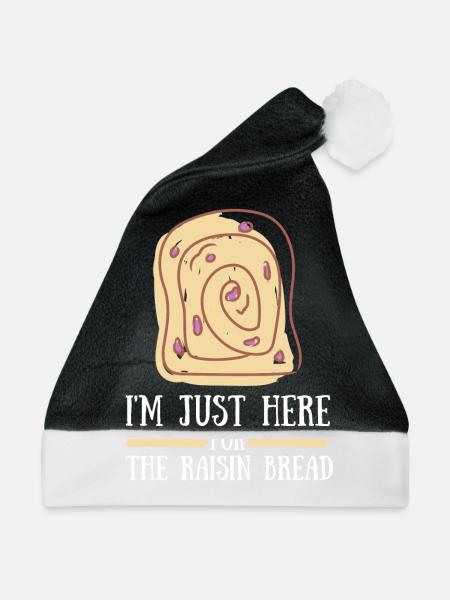 Baking Raisin Bread - Weihnachtsmütze - Schwarz/Weiß