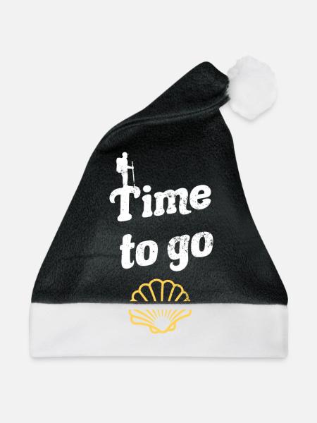 Camino de Santiago Jakobsweg Pilger - Weihnachtsmütze - Schwarz/Weiß