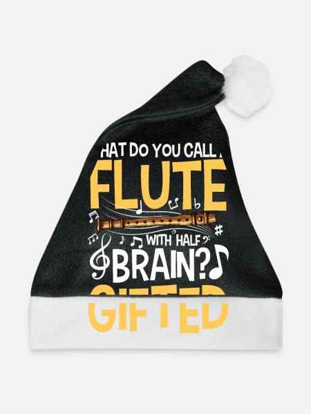 Flute With Brain - Gifted - Weihnachtsmütze - Schwarz/Weiß