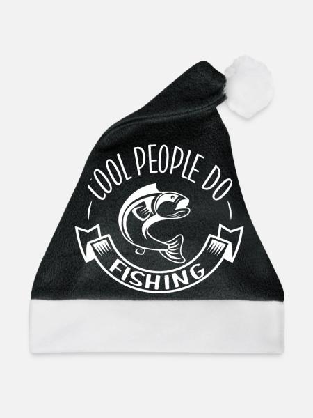 Coole Leute fischen - - Weihnachtsmütze - Schwarz/Weiß