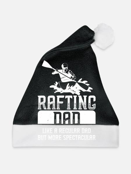 Fluss Rafting - Weihnachtsmütze - Schwarz/Weiß - Vorne