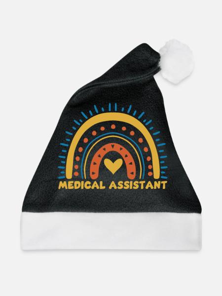 Medizinische Assistentin - Weihnachtsmütze - Schwarz/Weiß
