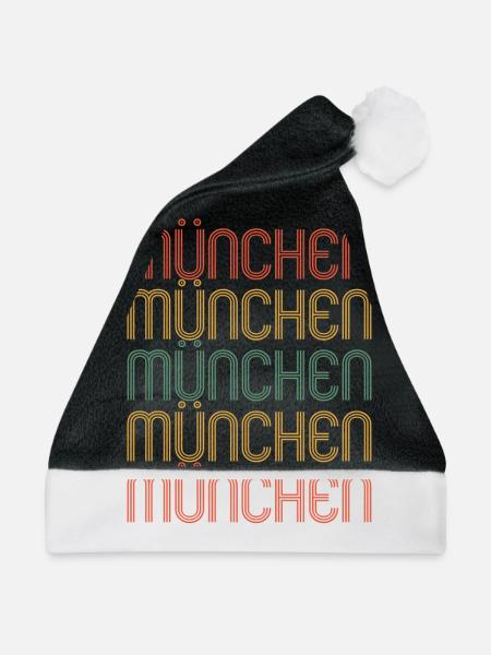 Münchnerin Münchner München - Weihnachtsmütze - Schwarz/Weiß