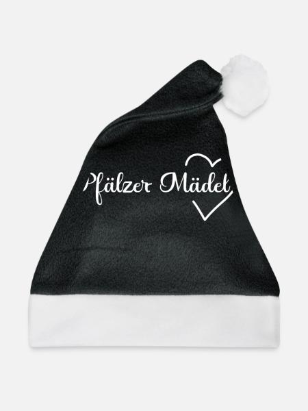 Pfalz Pfälzer Rheinland Pfalz - Weihnachtsmütze - Schwarz/Weiß - Vorne