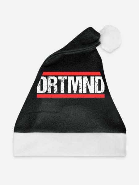 Dortmunderin Dortmunder Dortmund - Weihnachtsmütze - Schwarz/Weiß - Vorne