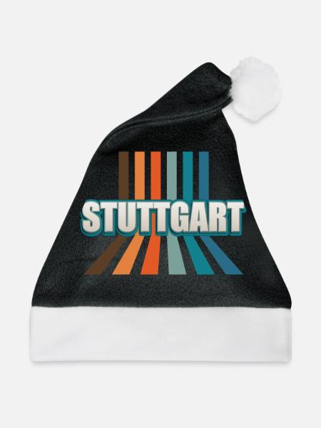 Stuttgartererin Stuttgarterer Stuttgarter - Weihnachtsmütze - Schwarz/Weiß