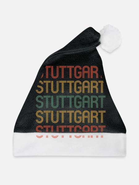Stuttgartererin Stuttgarterer Stuttgarter - Weihnachtsmütze - Schwarz/Weiß