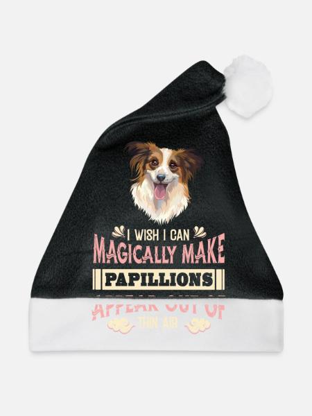 Papillon Witzig - Weihnachtsmütze - Schwarz/Weiß