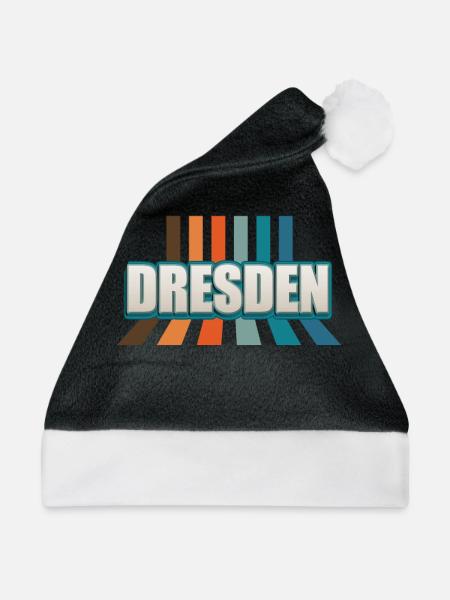 Dresdnerin Dresdner Dresden - Weihnachtsmütze - Schwarz/Weiß