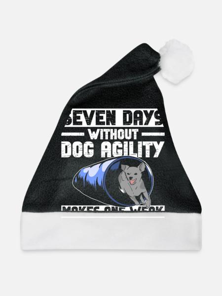 Hunde-agility-trainer-design Für - Weihnachtsmütze - Schwarz/Weiß