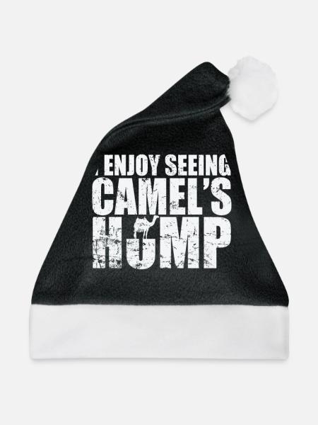 I enjoy seeing Camel's Hump Dromedar - Weihnachtsmütze - Schwarz/Weiß - Vorne