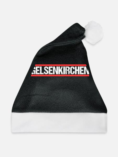 Gelsenkirchenerin Gelsenkirchener Gelsenkirchen - Weihnachtsmütze - Schwarz/Weiß - Vorne