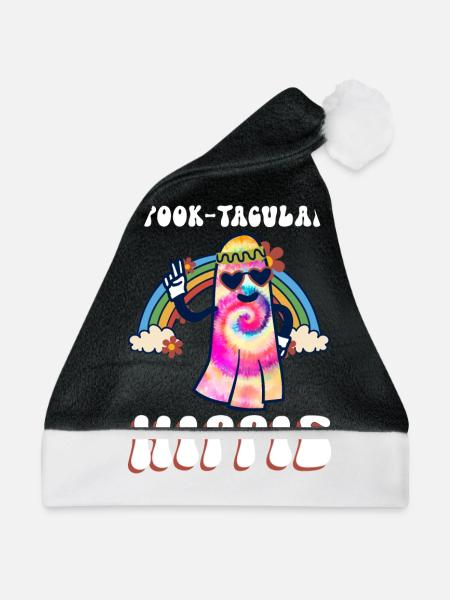 Spook-Tacular Hippie - Hippie-Halloween - Weihnachtsmütze - Schwarz/Weiß - Vorne