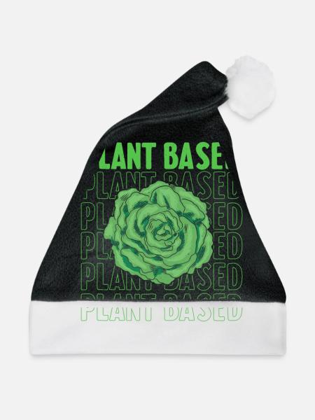 Plant Based - Auf pflanzlicher Basis - Weihnachtsmütze - Schwarz/Weiß