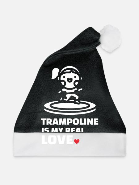 Ich Liebe Trampolin - Weihnachtsmütze - Schwarz/Weiß