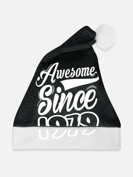 Awesome Since 1979 - Weihnachtsmütze - Schwarz/Weiß