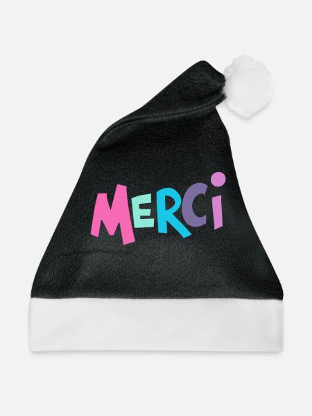 Oui Oui Merci - Weihnachtsmütze - Schwarz/Weiß