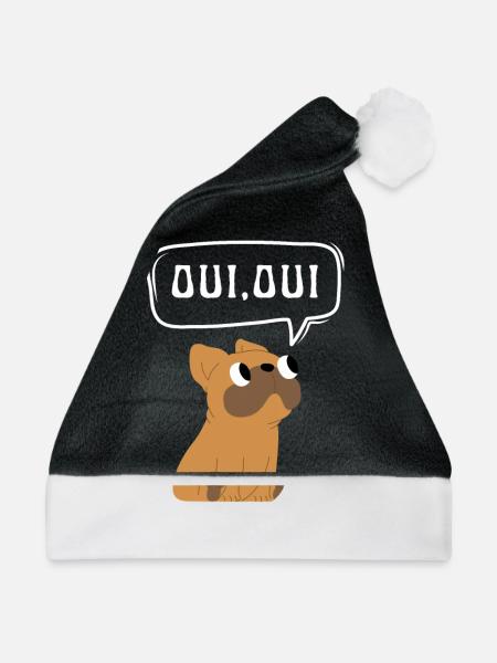 Oui Oui Merci - Weihnachtsmütze - Schwarz/Weiß