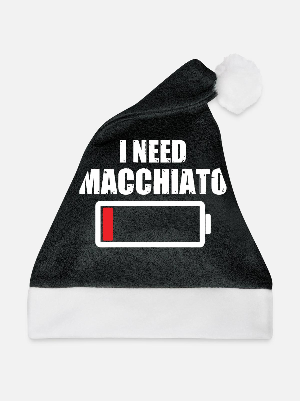 Macchiato - Weihnachtsmütze - Schwarz/Weiß - Vorne