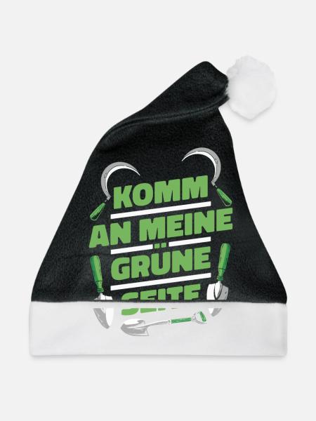 Hobbygärtner Garten Sichel - Weihnachtsmütze - Schwarz/Weiß