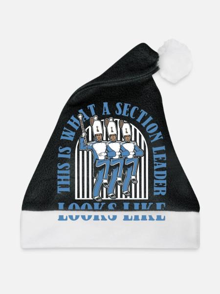 Fanfahrenzug Spielmannszug Führer - Weihnachtsmütze - Schwarz/Weiß - Vorne