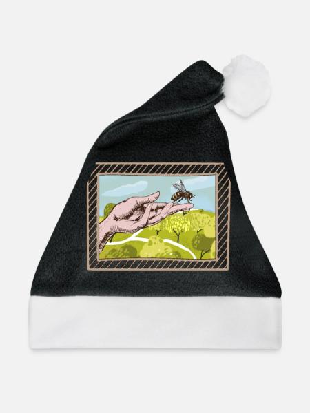 Imker Bienenzüchter Cool - Weihnachtsmütze - Schwarz/Weiß