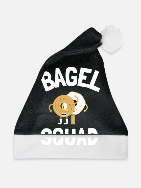 Sesame Bagel New York Jewish Deli - Weihnachtsmütze - Schwarz/Weiß - Vorne