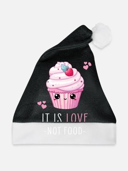 Cupcake Kawaii - Weihnachtsmütze - Schwarz/Weiß