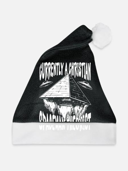 Christ Christentum Pyramide - Weihnachtsmütze - Schwarz/Weiß
