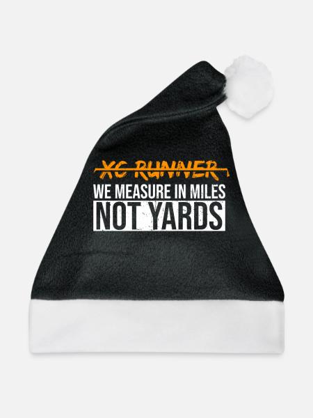Cc Runner Design Für Einen Xc-läufer, Der - Weihnachtsmütze - Schwarz/Weiß - Vorne