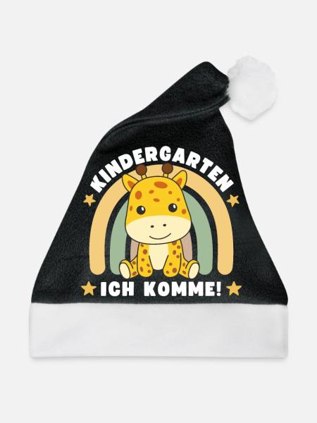 Kindergarten Ich Komme! - Weihnachtsmütze - Schwarz/Weiß - Vorne