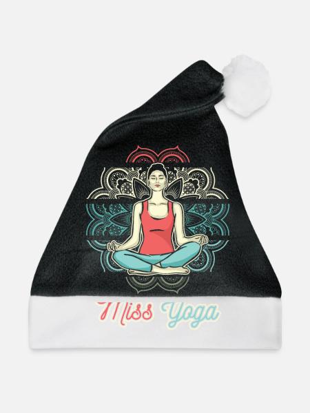 Yoga Vermissen - Weihnachtsmütze - Schwarz/Weiß - Vorne