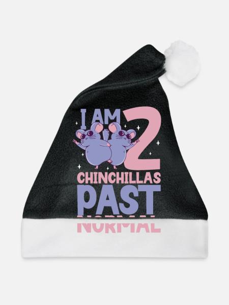 Chinchilla Liebhaber Geschenk Geschenkidee - Weihnachtsmütze - Schwarz/Weiß
