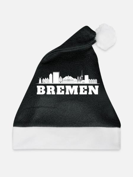 Bremen Town Musicians - Weihnachtsmütze - Schwarz/Weiß - Vorne