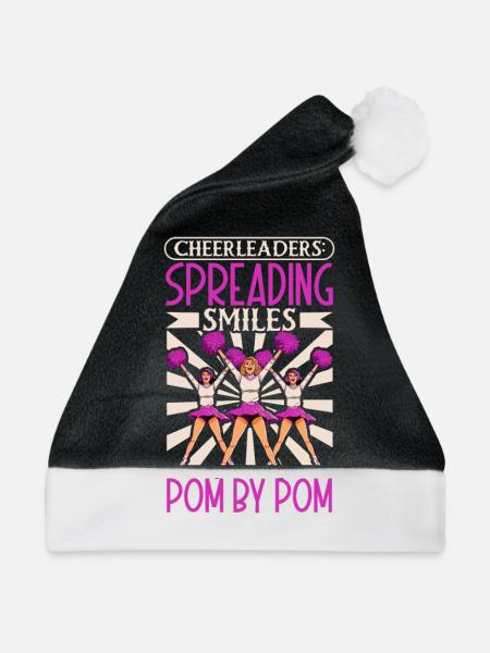 Cheerleader Cheerleader-outfit - Weihnachtsmütze - Schwarz/Weiß