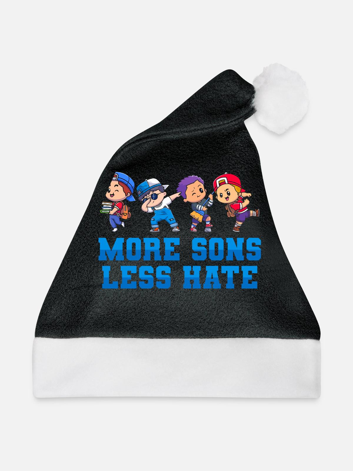 Mom Mutter Mutter - Weihnachtsmütze - Schwarz/Weiß - Vorne