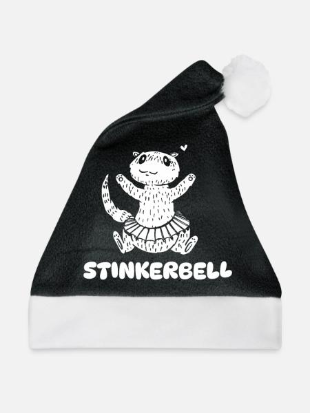 Frettchen Iltis - Weihnachtsmütze - Schwarz/Weiß