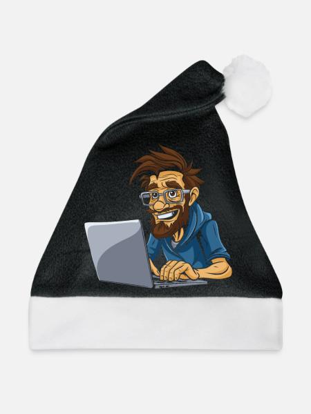 Data Science Data Analyst - Weihnachtsmütze - Schwarz/Weiß