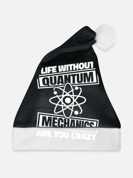 Physik Phyiker Quantenphysik - Weihnachtsmütze - Schwarz/Weiß