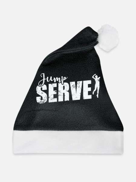 Jump Serve Volleyball - Weihnachtsmütze - Schwarz/Weiß - Vorne