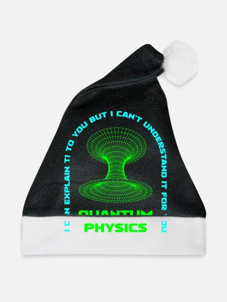 Physik Phyiker Quantenphysik - Weihnachtsmütze - Schwarz/Weiß