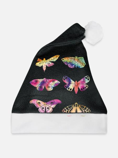 Motte TIE DYE Vintage Motten - Weihnachtsmütze - Schwarz/Weiß - Vorne