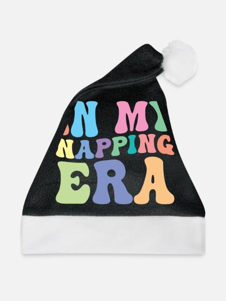 Schlafen Nickerchen Retro Groovy - Weihnachtsmütze - Schwarz/Weiß