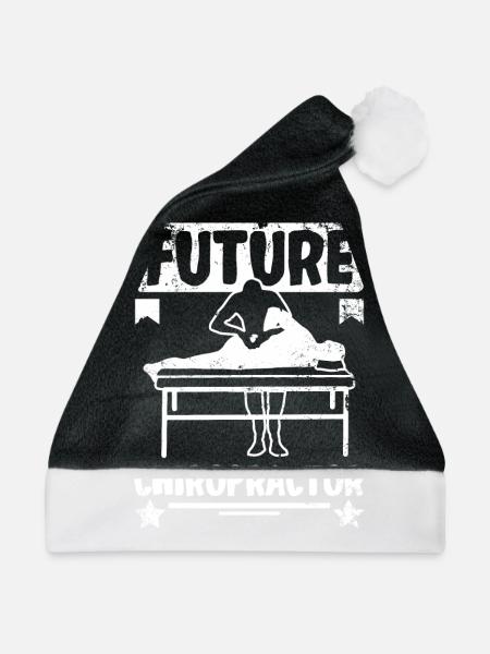 Future Chiropractor - Weihnachtsmütze - Schwarz/Weiß