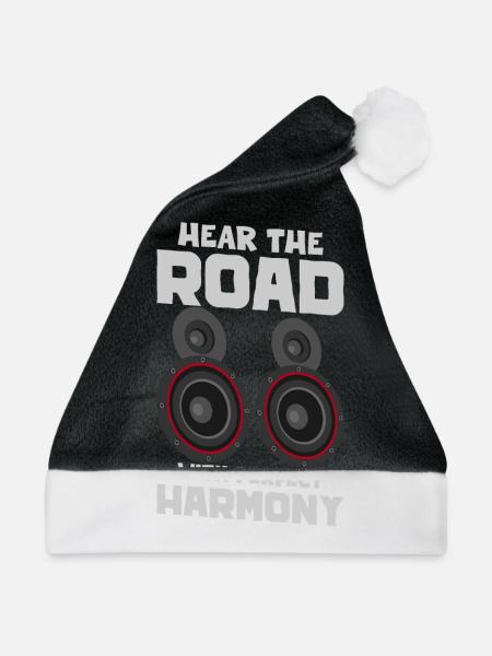 AUDIOLOGIST / CAR STEREO : Run Your System - Weihnachtsmütze - Schwarz/Weiß - Vorne