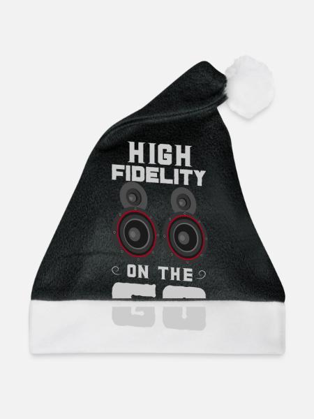 AUDIOLOGIST / CAR STEREO : Run Your System - Weihnachtsmütze - Schwarz/Weiß - Vorne